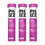 Phizz Electrolytes, Multivitamin & Hydration Tablets - 60 Effervescent Rehydration Electrolyte Tablets - 18 Vitamins & Minerals, Vitamin C, Vegan, Vegetarian & Low Calorie