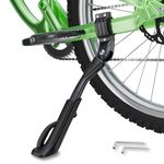 Bike Kickstand for 26-29 Inch Adult Bicycle, Adjustable Aluminum Bicycle Kickstand, Sturdy and Non-Slip Kick Stand for Mountain/Road/E-Bike
