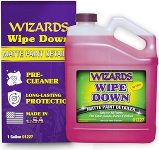 Wizards Car Cleaner for Matte Paint, Dust Remover, No Gloss Spray for Car Detailing Satin Finishes, Matte Motorcycle Cleaner, Products Wipe Down Matte Paint Detailer Gallon 01227