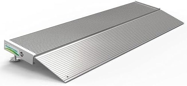 EZ-ACCESS TRANSITIONS Aluminum Threshold Ramp with Adjustable Height up to 2-3/4", 12" L x 36" W