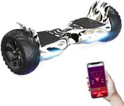 RCB Hoverboard 8.5" all terrain hoverboards, APP control function, integrated LED Bluetooth with powerful motor, electric skateboard self balance scooter, gift for Kids and Adults