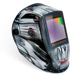 GYS 068698 LCD ALIEN+ TRUE COLOR XXL WELDING HELMET, Black and grey