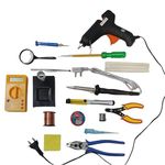 Vtronix 60W Soldering Iron Kit for Precision Electronics Work | Soldering Machine for Home, Industrial & Electronics Workshop Reparing with Fast Heating & Heat Resistant Handle (Pack of 17)