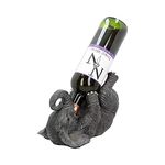 Nemesis Now EXA80004 Guzzlers Elephant Wine Bottle Holder 21cm Grey