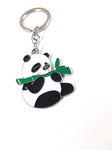 SKycart Black Green Kung Fu Panda Metal Keychain/Keyring for Men and Women