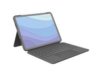 Logitech Combo Touch iPad Pro 11-inch (1st, 2nd, 3rd, 4th gen - 2018, 2020, 2021, 2022) Keyboard Case - Detachable Backlit Keyboard, Click-Anywhere Trackpad - Oxford Grey; USA Layout