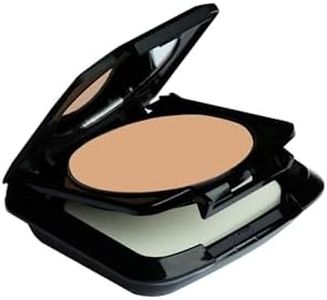 Palladio Dual Wet and Dry Foundation with sponge and Mirror, Squalane Infused, Apply Wet for Maximum Coverage or Dry for Light Finishing and Touchup, Minimizes Fine Line, All day Wear, Cypress Beige