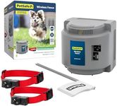 PetSafe Wireless Containment Fence for 2 Dogs - No Wire to Bury - Covers ½ Acre Yard - for Dogs 5 Lb. and Up - from The Parent Company of Invisible Fence Brand