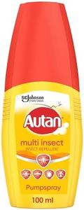 Autan Mosquito & Insect Repellent Pump Spray, Travel Essentials, Suitable For Kids, DEET Free Formula, Up to 8 Hours Protection against Mosquitoes, Biting Flies and Ticks, 100 ml