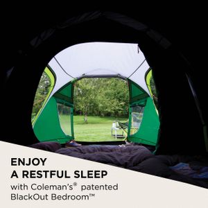 Coleman Chimney Rock 3 Plus Tunnel Tent – 3 Person, Dark Room, Waterproof