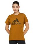 Adidas Women's Fitted T-Shirt (IC0502_BRSTME/Black XS)