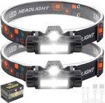 Hn2ogax Headlamp Rechargeable, 2-Pa