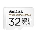 SanDisk 32GB High Endurance UHS-I microSDHC Memory Card with SD Adapter, 100MB/s Read, 60MB/s Write