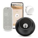 Level Lock Connect WiFi Smart Lock & Keypad for Keyless Entry - Control Remotely from Anywhere - Weatherproof - Works with iOS, Android, Amazon Alexa, Google Home (Matte Black)