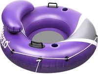 River Tubes for Floating Heavy Duty, Pool Float Adult, 53" Inflatable Float Tube for Beach Lake Rafting, River Floats with Mesh Bottom