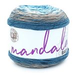 Lion Brand Yarn Company 526-204 Mandala Baby Yarn, Wishing Well, One Skein