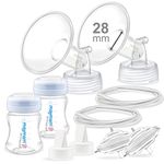 Maymom Pump Parts Compatible With Spectra S2 Spectra S1, Incl Flanges (28mm) Valves Tubes Bottles Backflow Protectors, Not Original Spectra S2 Accessories Replace Spectra Flange Spectra Duckbill Valve