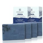 Mannlich Anti-Acne Soap | Controls Excess Sebum | Handmade Body & Face Soap for Acne-Prone and Oily Skin | 2% Salicylic Acid, 2% Niacinamide & 2% Tea Tree Oil | Brightens Skin, Fades Dark Spots | Prevents Body Acne | pH Balanced, SLS Free, Dermatologically Tested | 75 g (Pack of 4)