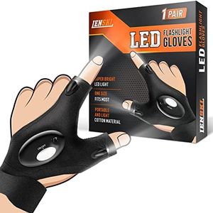 Lenski Valentines Day Gifts for Him, Flashlight Gloves Mens Valentines Gifts, Tools Cool Gadgets for Men, Camping Accessories Fishing Gifts for Men, Birthday Gifts for Dad, Boyfriend, Husband, Grandpa