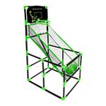 Global Gizmos 55629 Arcade Basketball Hoop/Indoor, Outdoor Use/Easy to Assemble / 2 Balls & Pump Included / 86cm x 46cm x 139cm