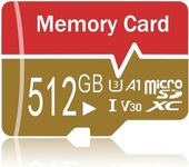 Micro SD Card 512GB Large Capacity SD Card Super Speed ​​Micro SD Mini Portable 512 GB Micro SD Compatible with Smartphone, Laptops, Camera, Dash CAM