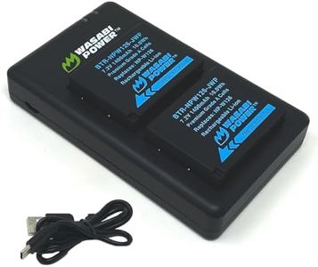 Wasabi Power NP-W126, NP-W126S Battery (2-Pack) USB-C Dual Charger for Fuji X-T100, X-T200, X100F, X100V, X100VI, X-S10, X-A5, X-A10, X-E4, X-Pro2, X-Pro3, X-T1, X-T2, X-T3, X-T10, X-T20, X-T30 II