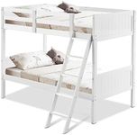 KOTEK Wooden Twin Bunk Beds, Detach