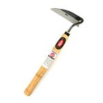 Japanese Weeding Sickle,Very Sharp Edge Quick Work,Weeding Tool Manual Weeder,Sickle Garden Tool for Yard Gardening Tool (Beige-B)