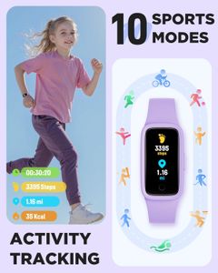 BIGGERFIVE Vigor 3 Kids Fitness Tracker – Activity & Sleep Monitor