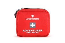 Lifesystems Adventurer First Aid Kit, CE Certified Contents, Specifically Designed for Outdoor and Travel,Red