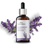 Aravi Organic Lavender Essential Oil For Healthy Hair & Growth, Skin, Hair Fall Control and Sleep - 100% Pure, Natural and Undiluted - 15 ml