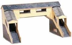 Superquick Covered Footbridge - 1/72 OO/HO - Card Model Kit