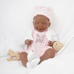 FemmeForm Girl 18.5 Inch, Reborn Baby Dolls Silicone Full Body, Full Silicone Baby Doll, Realistic Baby Dolls, Newborn Not Vinyl, with Gift Box, Gift for Kids Ages 3+