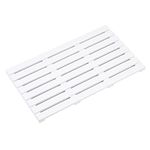 Vencier Bamboo Duckboard Bath Mat | Anti Slip Mat - New Slatted Design | Spa, Bath, Shower Bathroom Decor | (White)