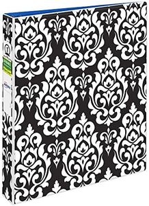 Avery(R) Durable View 3 Ring Binder, 1 Inch Round Rings, 1 Damask Binder (26747)