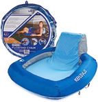 Kelsyus Premium Floating Chair with Fast Inflation, Inflatable Recliner Chair, Lake & Pool Float for Adults with Cup Holder, Amazon Exclusive