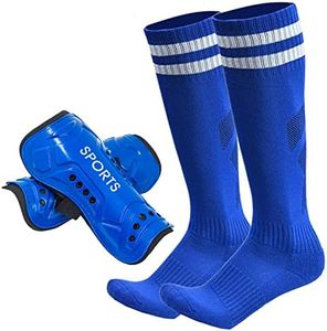 AITUSI Soccer Shin Guards for Kids Youth, Shin Pads and Long Soccer Socks for 3-15 Years Old Boys Girls Toddler Children Teenagers, Soccer Equipment for Football Games