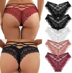 SHAINE 5pcs Women's Knickers Sexy L