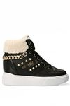 GUESS Aryia Women's High Top Platform Boot (Numeric_4) Black