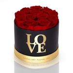 Graclect Forever Roses in a Box, 100% Real Roses That Last Up to 3 Years, Preserved Flowers for Delivery Prime Birthday Valentines Day Gifts for Her, Mothers Day (Red)