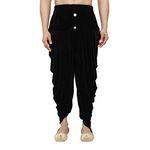 GN Traders Women's Velvet Harem Pants (Black, Free Size)