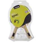 STIGA Sonic Table Tennis Bat Set, Red/Black