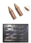 7horse® 12 Cavity PVC Chocolate Mould Happy Diwali Rocket Bombs Crackers (1pcs Pack)