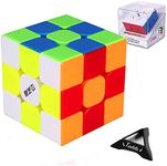 Speed Cube, QiYi MS Pro 3x3 Magic Cube Magnetic Fast Smooth Turning Stickerless Quicker 3D Puzzle Toys for Kids Adults Boys Girls Gifts