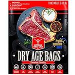 Dry Age Bags for Meat, Ribeye, Beef Steak, Sirloin, Brisket, BBQ - Dry Aging Meat at Home Made Easy - 3 Dry Aged Bags 2-18lb 12x24in - Artisan Meat Lab