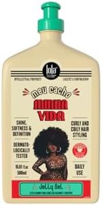 Lola From Rio – Meu Cacho Minha Vida – Moisturizing Jelly Gel for Defined, Bouncy Curls & Waves – Flexible Hold Styling Gel for Curly Hair – 16.91 fl oz