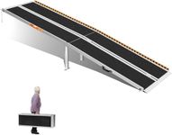 Portable Wheelchair Ramp 10FT, Non-Skid Aluminum Folding Ramps for Wheelchairs for Home Steps, 800 LBS Capacity Handicap Ramp for Doorway, Homes 120" Lx 29.2" Wx2H
