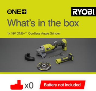 Ryobi 18V ONE+ Angle Grinder – Cordless Tool Only