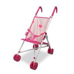 ANIVIA Baby Doll Collection Doll Stroller Heart Design Gifts for Toddlers and Girls Foldable Doll Stroller Purple Color…