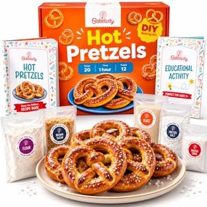 Pretzel Making Kit - Real Cooking Set for Kids Ages 5-12+ with Recipe and Ingredients - Kids Baking Set for Girls & Boys - Great Gift for Family Bonding